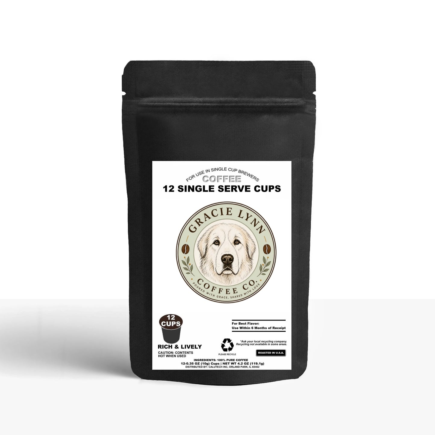 12 Pack Single Serve Coffee Capsules